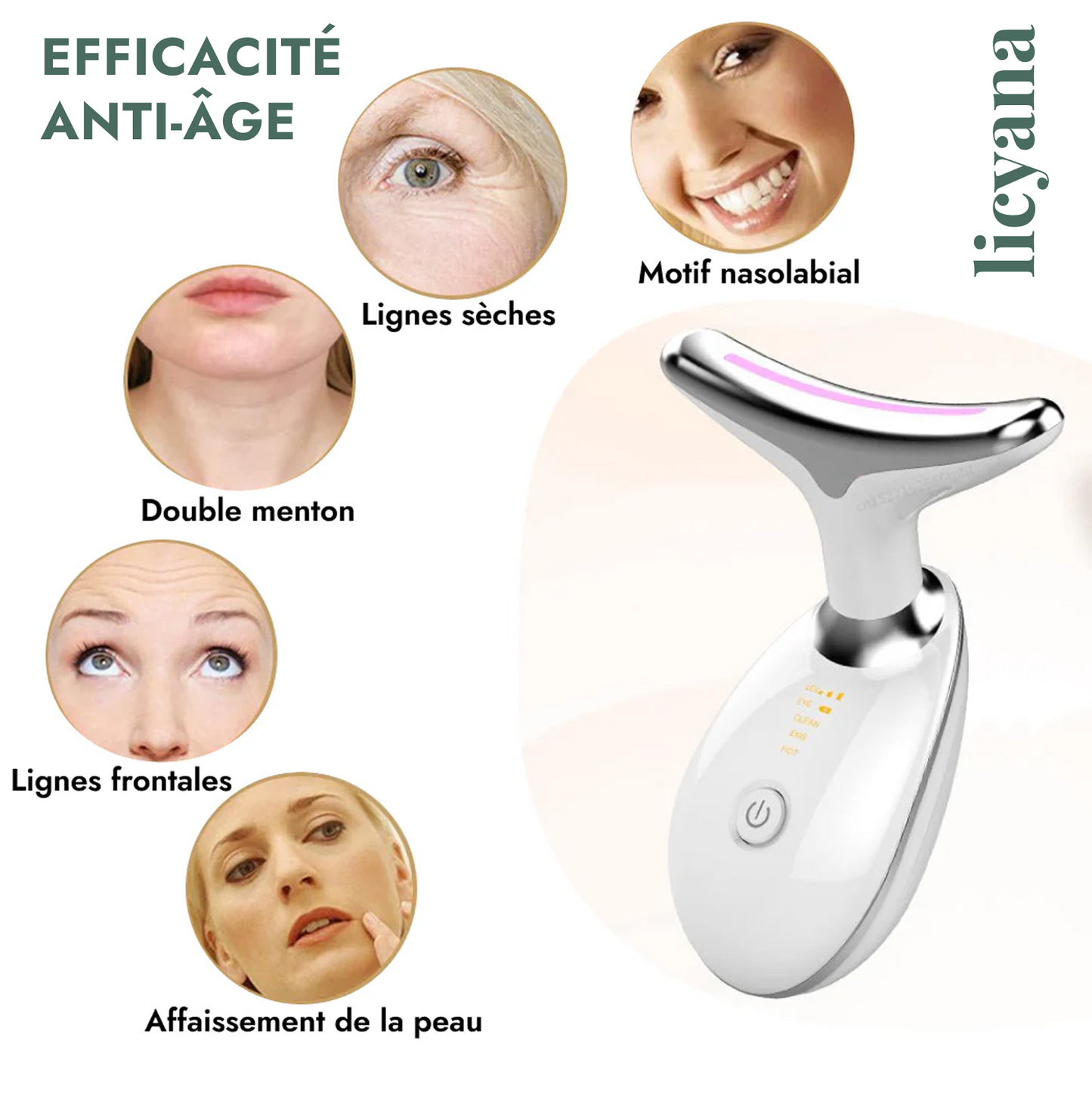 Appareil EMS - Rajeunissement Facial et du Cou